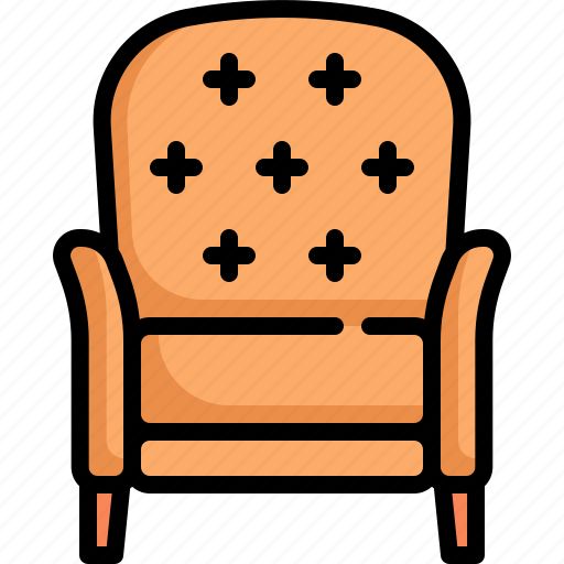 Sofa, armchair, seat, household, furniture, interior, couch icon - Download on Iconfinder