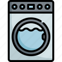 washing, machine, laundry, household, furniture, interior