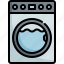 washing, machine, laundry, household, furniture, interior 