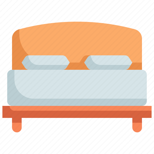 Bed, bedroom, room, household, furniture, interior icon - Download on Iconfinder