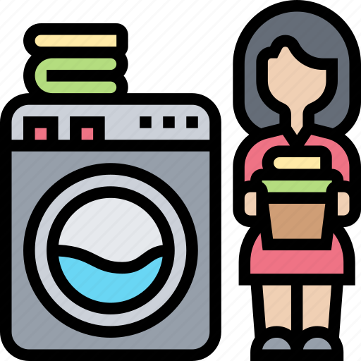 Laundry, clothes, washing, cleaning, appliance icon - Download on Iconfinder