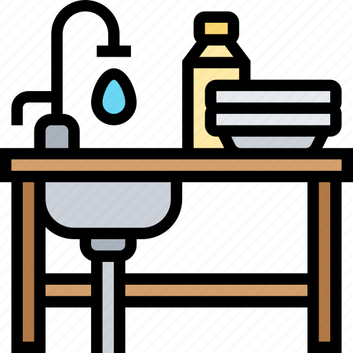 Sink, kitchen, dishwashing, faucet, house icon - Download on Iconfinder