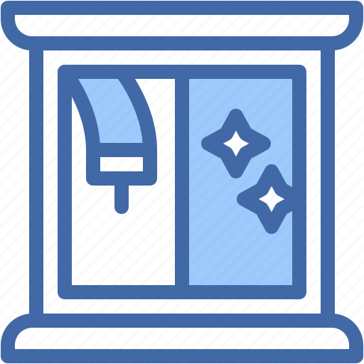Window, glass, clean, washing, housework icon - Download on Iconfinder