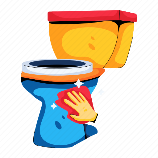 Toilet cleaning, washing bathroom, bathroom cleaning, toilet bowl, cleaning commode icon - Download on Iconfinder