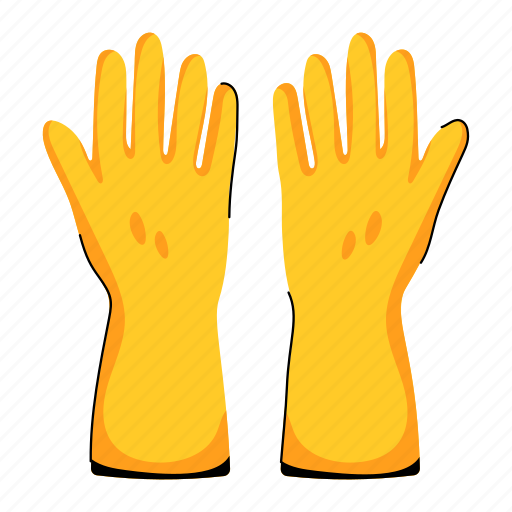 Cleaning gloves, dishwashing gloves, rubber gloves, gloves, cleaning mitts icon - Download on Iconfinder