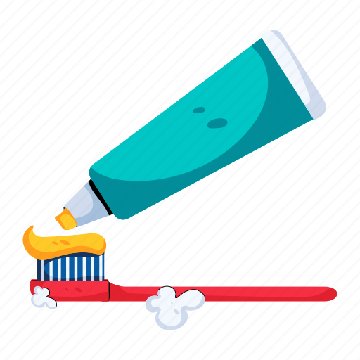 Toothpaste, toothbrush, hygiene products, teeth cleaning, dental products icon - Download on Iconfinder