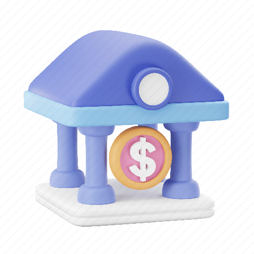 Bank, min 3D illustration - Download on Iconfinder