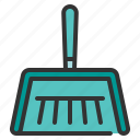 dustpan, broom, chores, cleaning, sweep, clean, housework