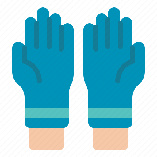 Glove, gloves, equipment, cleaning, housekeeping, housework icon - Download on Iconfinder