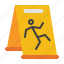 wet, floor, caution, sign, slippery, warning, cleaning 