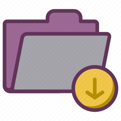 Archive, download, folder, open, storage, save icon - Download on Iconfinder