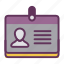 badge, candidate, profile, staff, user, account 