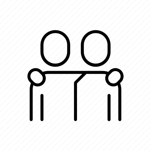 Together, friends, love, harmonious, hug icon - Download on Iconfinder