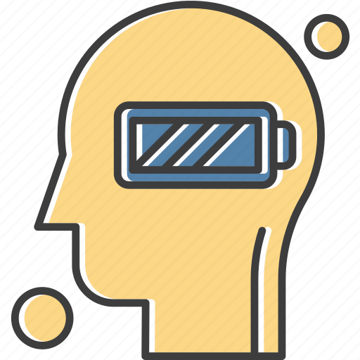 Battery, brain, human icon - Download on Iconfinder