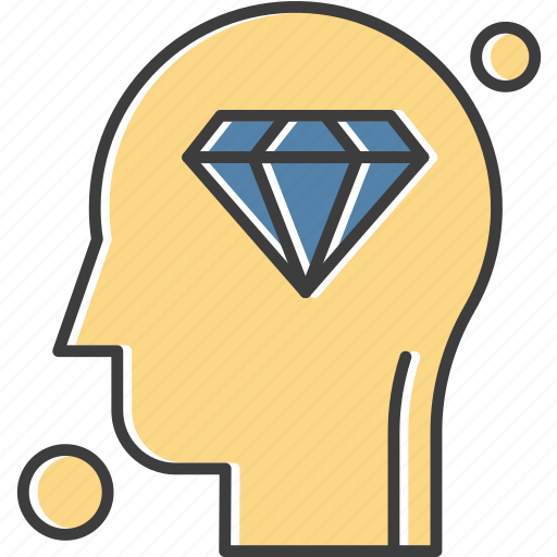 Brain, diamond, human icon - Download on Iconfinder