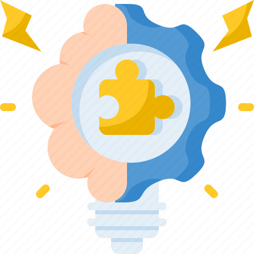 Logical thinking, creativity, bulb, creative, innovation, idea, brainstorming icon - Download on Iconfinder