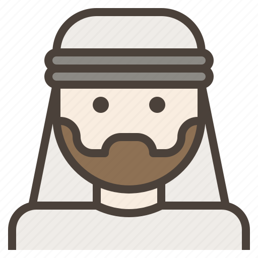 Arab, avatar, beard, facial, hair, man, turban icon - Download on Iconfinder