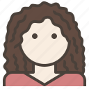 avatar, curly, fluffy, hair, woman