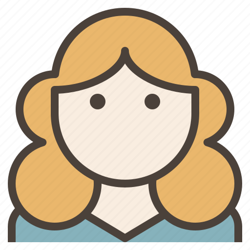Avatar, curly, female, fluffy, perm, wavy, woman icon - Download on Iconfinder