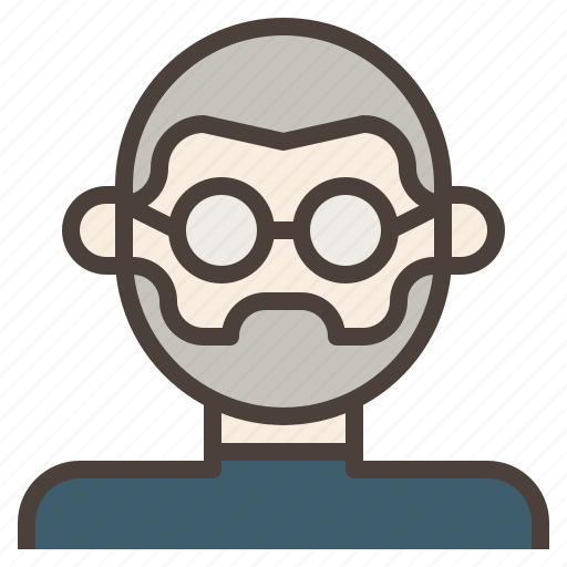 Avatar, bald, glasses, jobs, man, nerd, steve icon - Download on Iconfinder