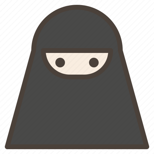 Avatar, female, islamic, muslim, niqab, veils, woman icon - Download on Iconfinder