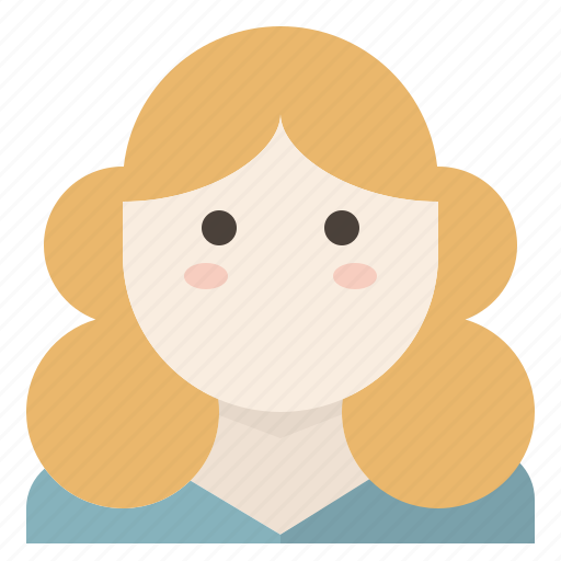 Avatar, curly, female, fluffy, perm, wavy, woman icon - Download on Iconfinder