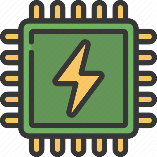 Cpu, power, energy, computing, chip icon - Download on Iconfinder
