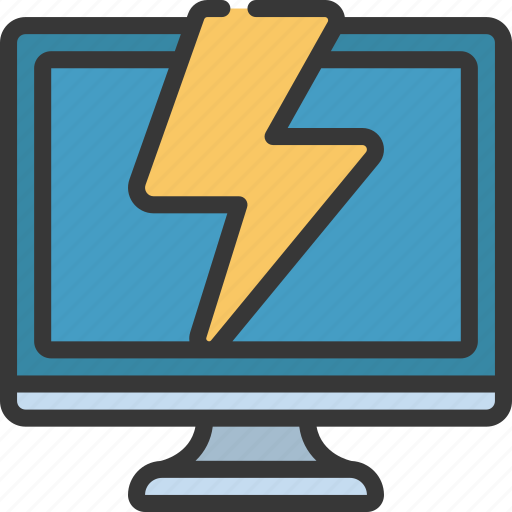Computing, power, energy, computer, electric icon - Download on Iconfinder