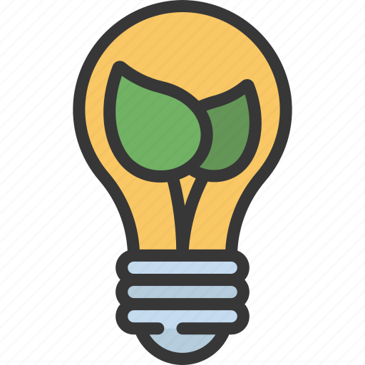Eco, leaf, bulb, energy, electric, lighting icon - Download on Iconfinder