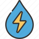 hydro, power, energy, electric, droplet, water