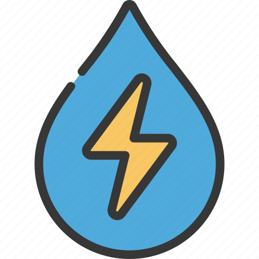 Hydro, power, energy, electric, droplet, water icon - Download on Iconfinder