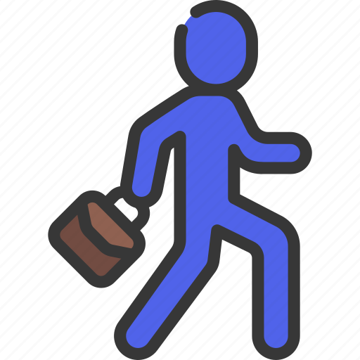 Business, person, walking, people, stickman, suit icon - Download on Iconfinder