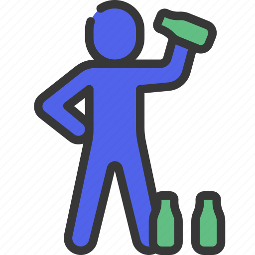 Drinking, alcohol, person, people, stickman, drink icon - Download on Iconfinder