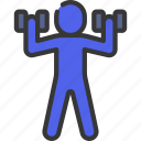 dumbbells, lifting, person, people, stickman, weights