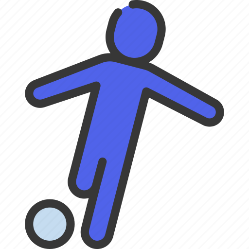 Football, player, person, people, stickman, sport icon - Download on Iconfinder