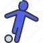 football, player, person, people, stickman, sport 