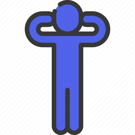 Hands, over, ears, person, people, stickman icon - Download on Iconfinder