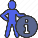 info, person, people, stickman, information