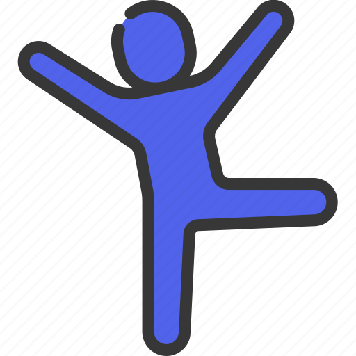 One, leg, open, arms, people, stickman, yoga icon - Download on Iconfinder