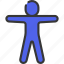 open, arms, person, people, stickman, hug 