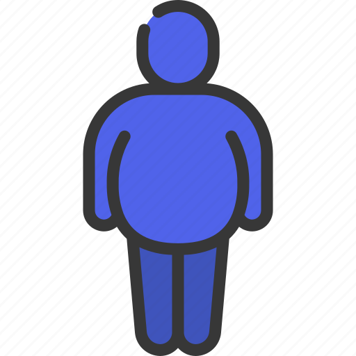 Overweight, person, people, stickman, obese icon - Download on Iconfinder