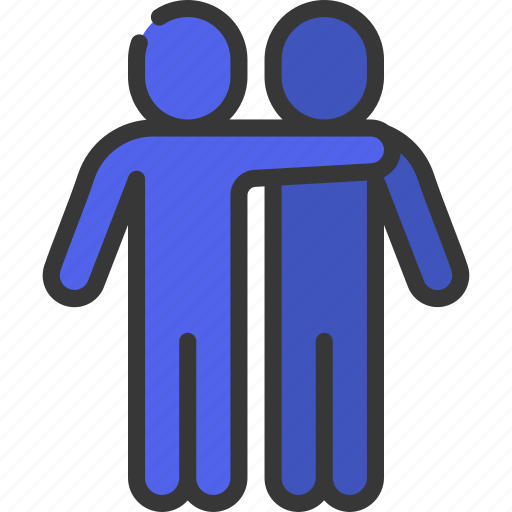 People, hugging, each, other, stickman, hug icon - Download on Iconfinder