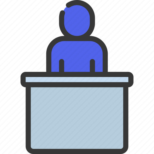 Person, at, desk, people, stickman, working icon - Download on Iconfinder