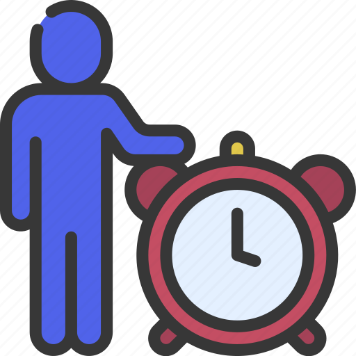 Person, with, alarm, clock, people, stickman, time icon - Download on Iconfinder