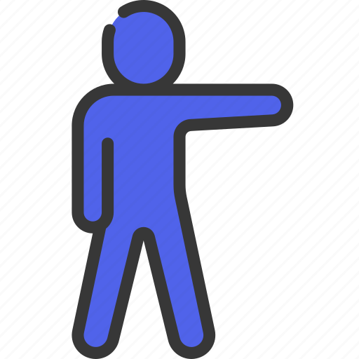 Point, right, person, people, stickman, direction icon - Download on Iconfinder