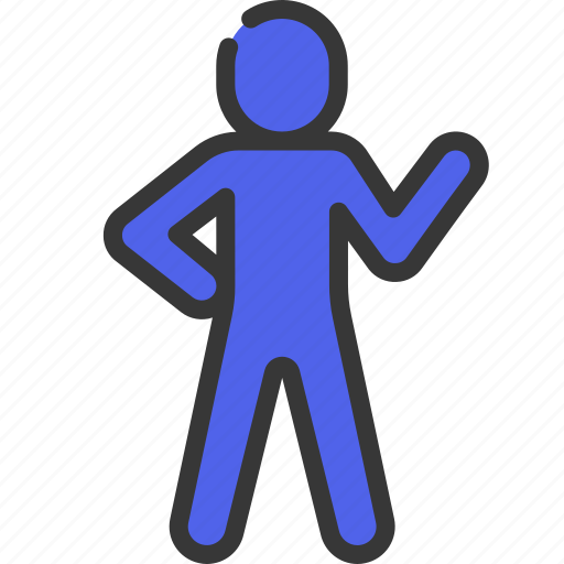 Pointing, out, person, people, stickman, arm icon - Download on Iconfinder