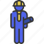 site, manager, person, people, stickman, builder 