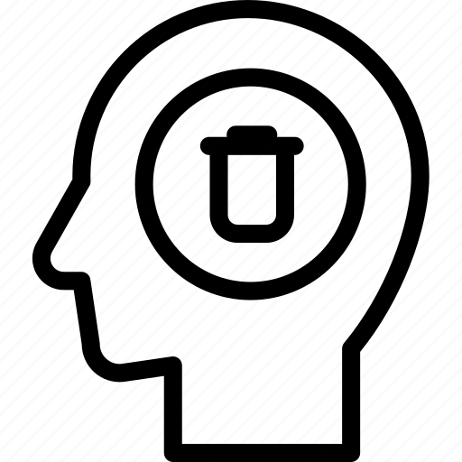 Delete, head, human, idea, mind, think icon - Download on Iconfinder
