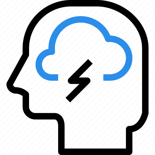 Brain, cloud, head, mind, power, storm, thinking icon - Download on Iconfinder