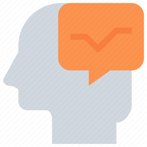 Communication, head, mind, speech bubble icon - Download on Iconfinder